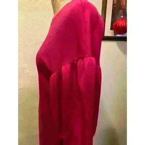 Anthem The Label Fuchsia Balloon Sleeve Mini Dress NWT Size S - Picture 5 of 10